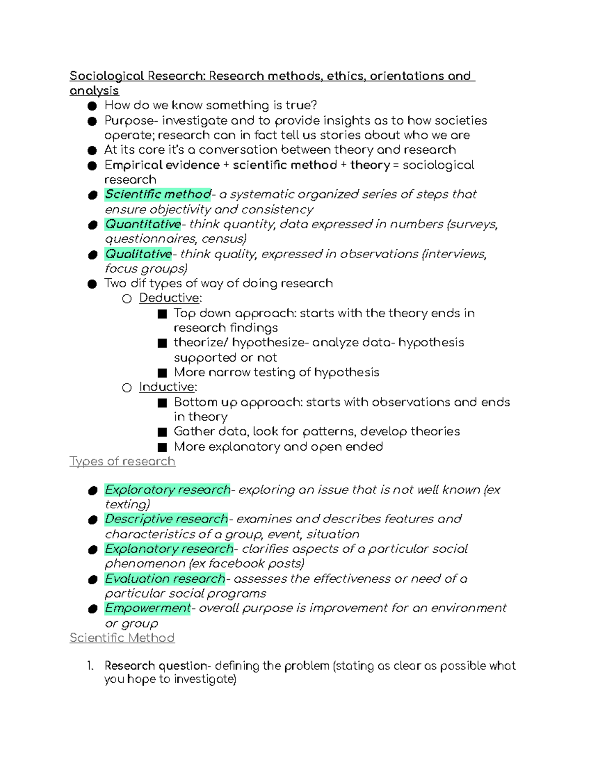 sociological research methods chapter 2