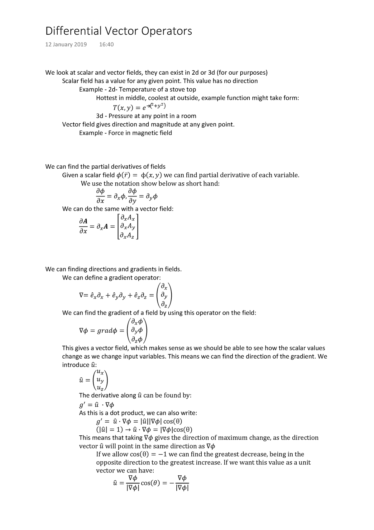 Differential-Vector-Operators - Studocu