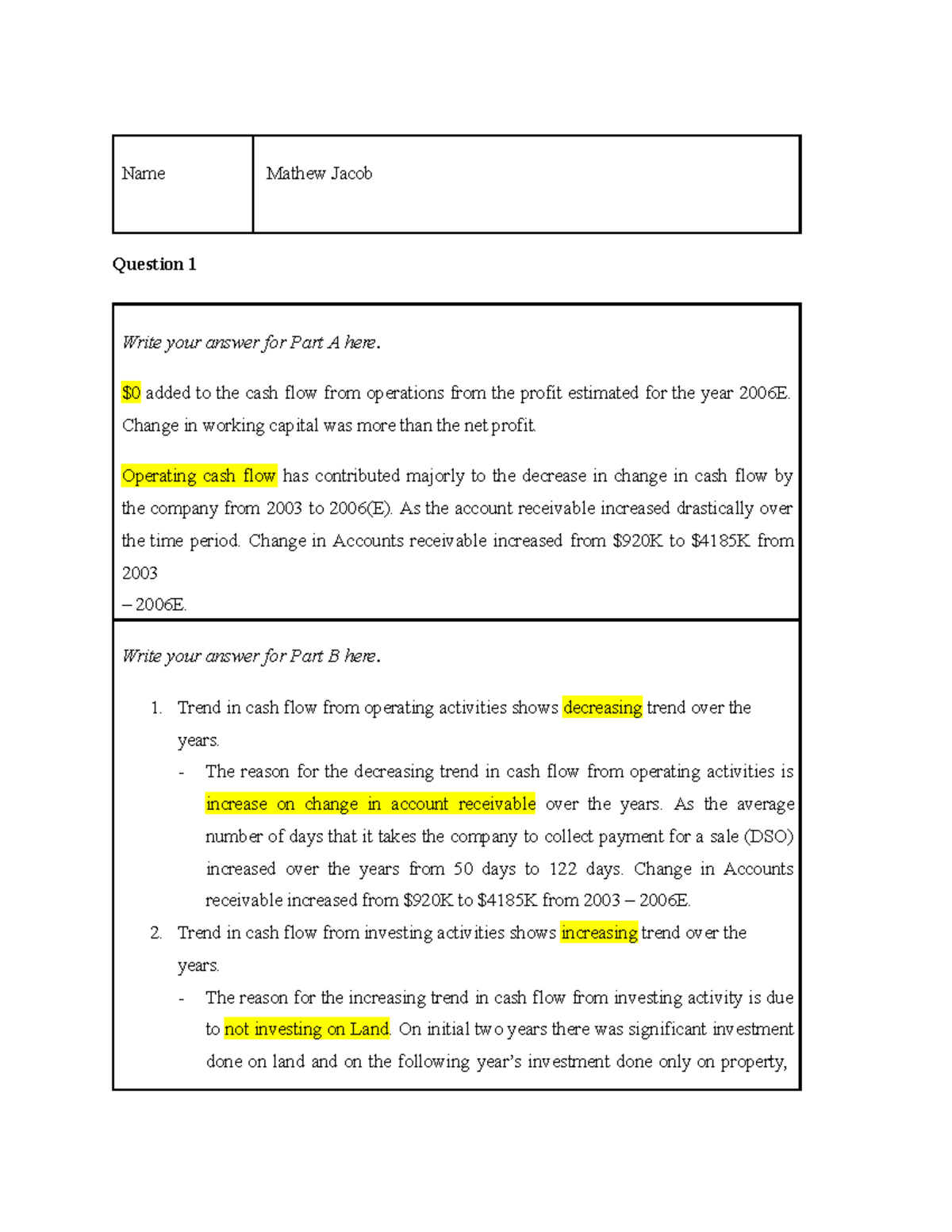 Imt-ceres - imt ceres case study solution - Name Mathew Jacob Question ...