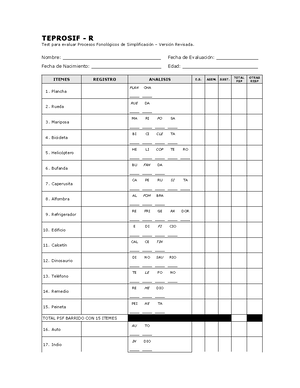 PEFF R Protocolo DE Evaluación Fonética Fonológia PEFF 2017 03 - 1 ...