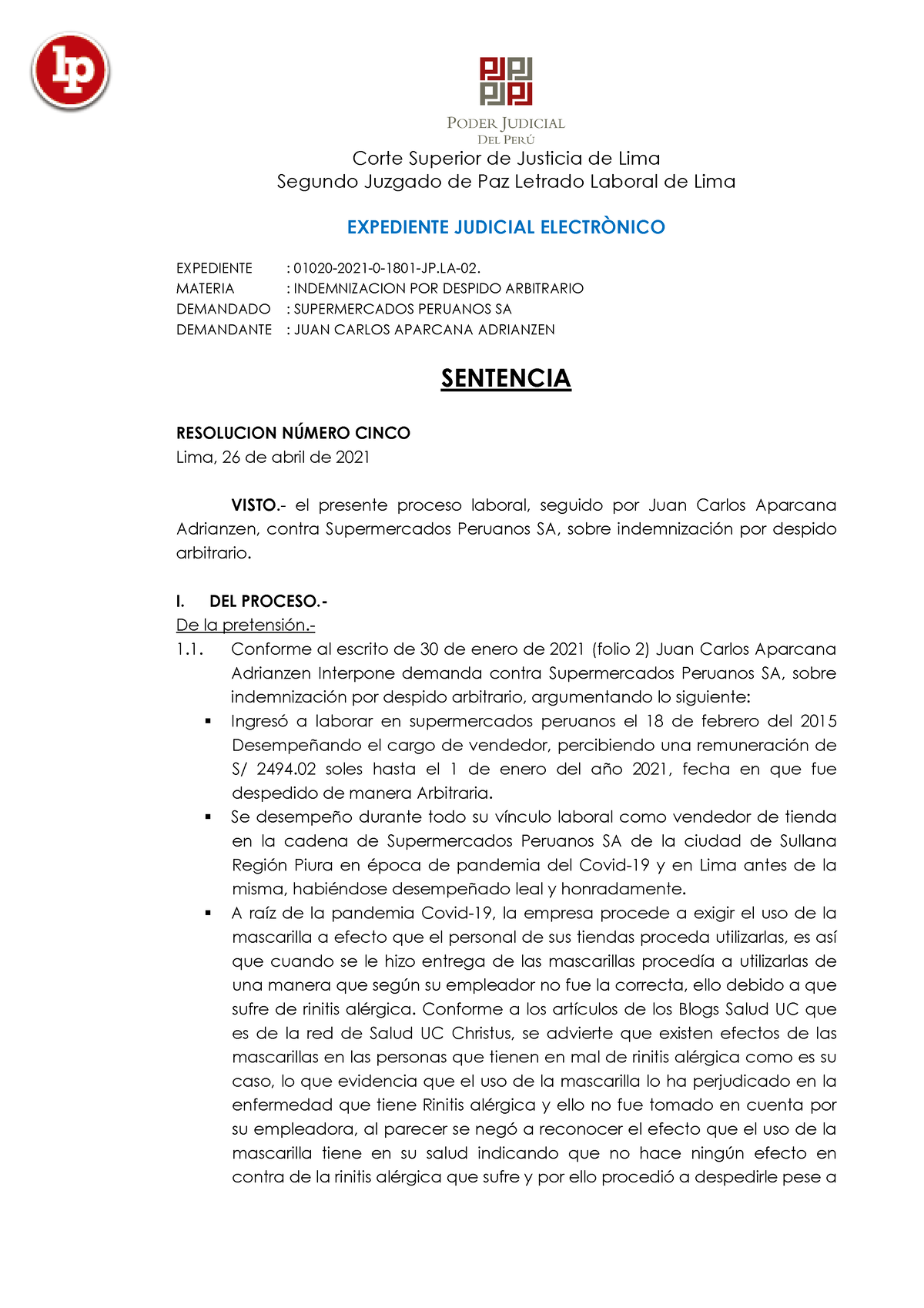 expediente-01020-2021-lpderecho-segundo-juzgado-de-paz-letrado