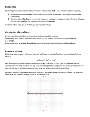 constantes y variables en matematicas