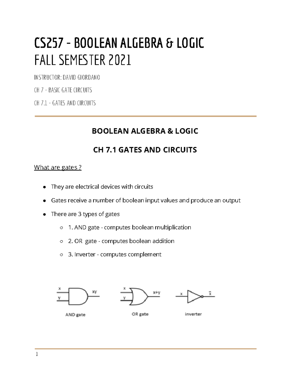 2021-boolean_algebra_&_logic-chapter_notes_7.1_week4 - CS257 - OCC ...