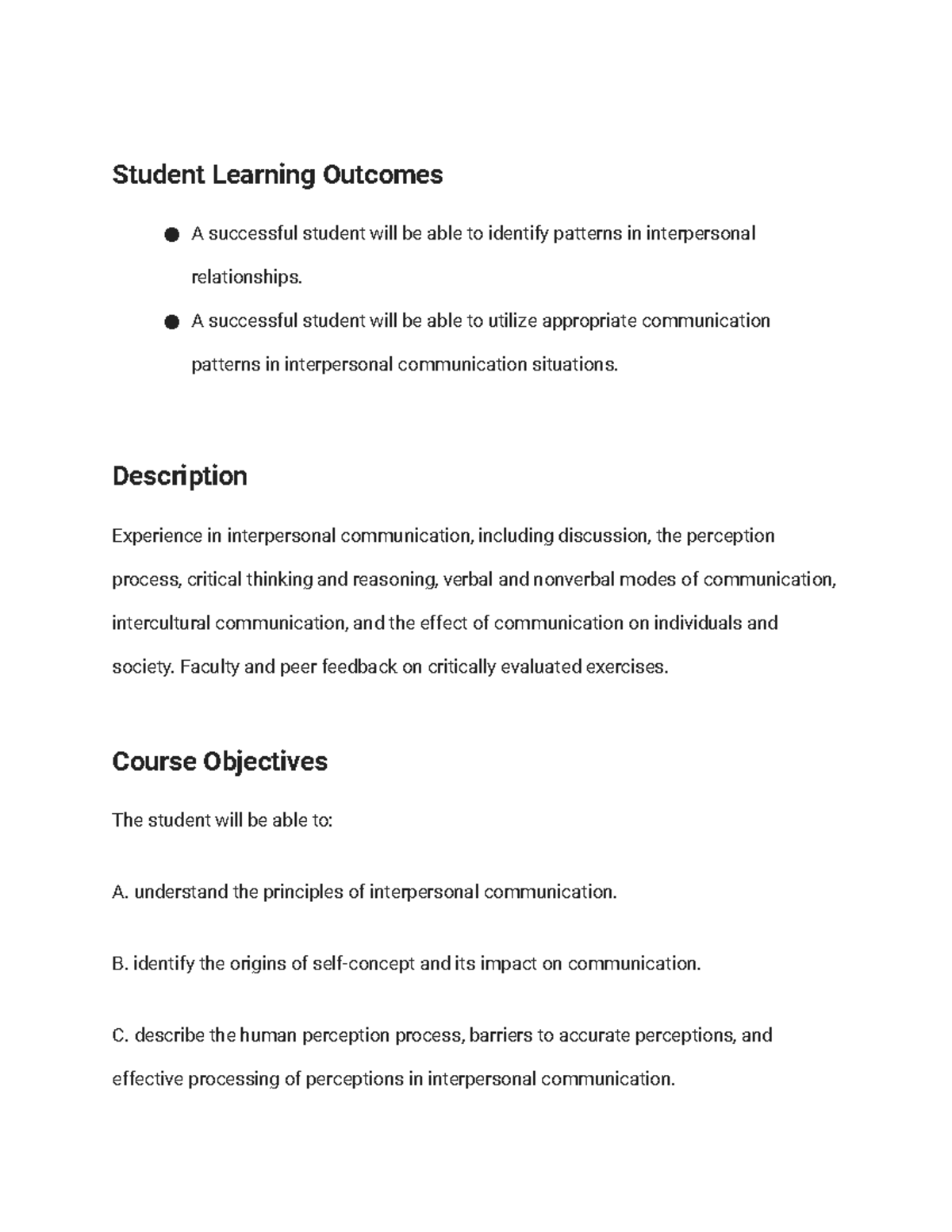 WHAT IS INTERPERSONAL COMMUNICATION COLLEGE COURSE visual data 7