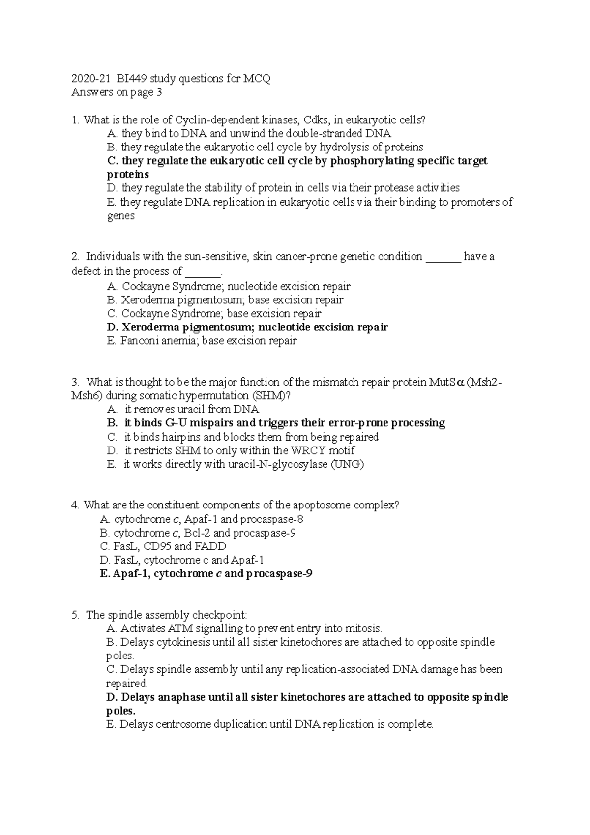 bi449-study-questions-for-mcq-2020-21-bi449-study-questions-for-mcq