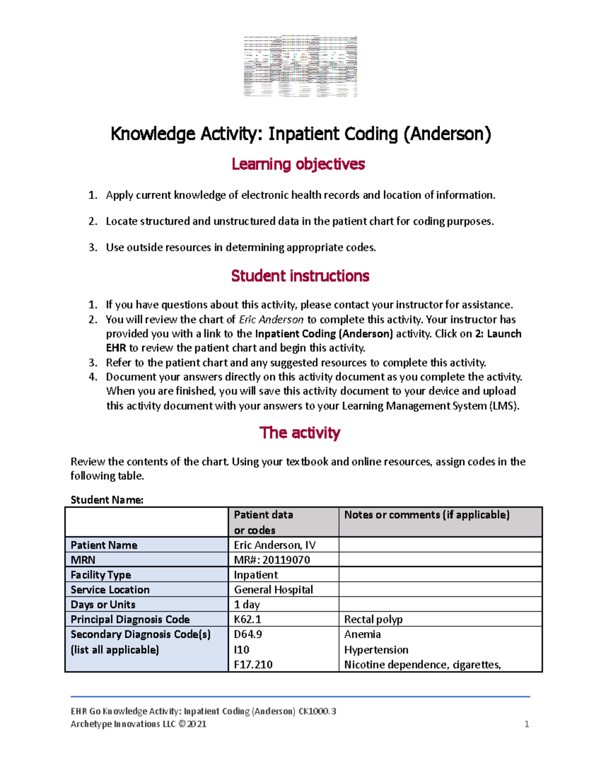 3-1-outpatient-coding-anderson-knowledge-activity-inpatient-coding