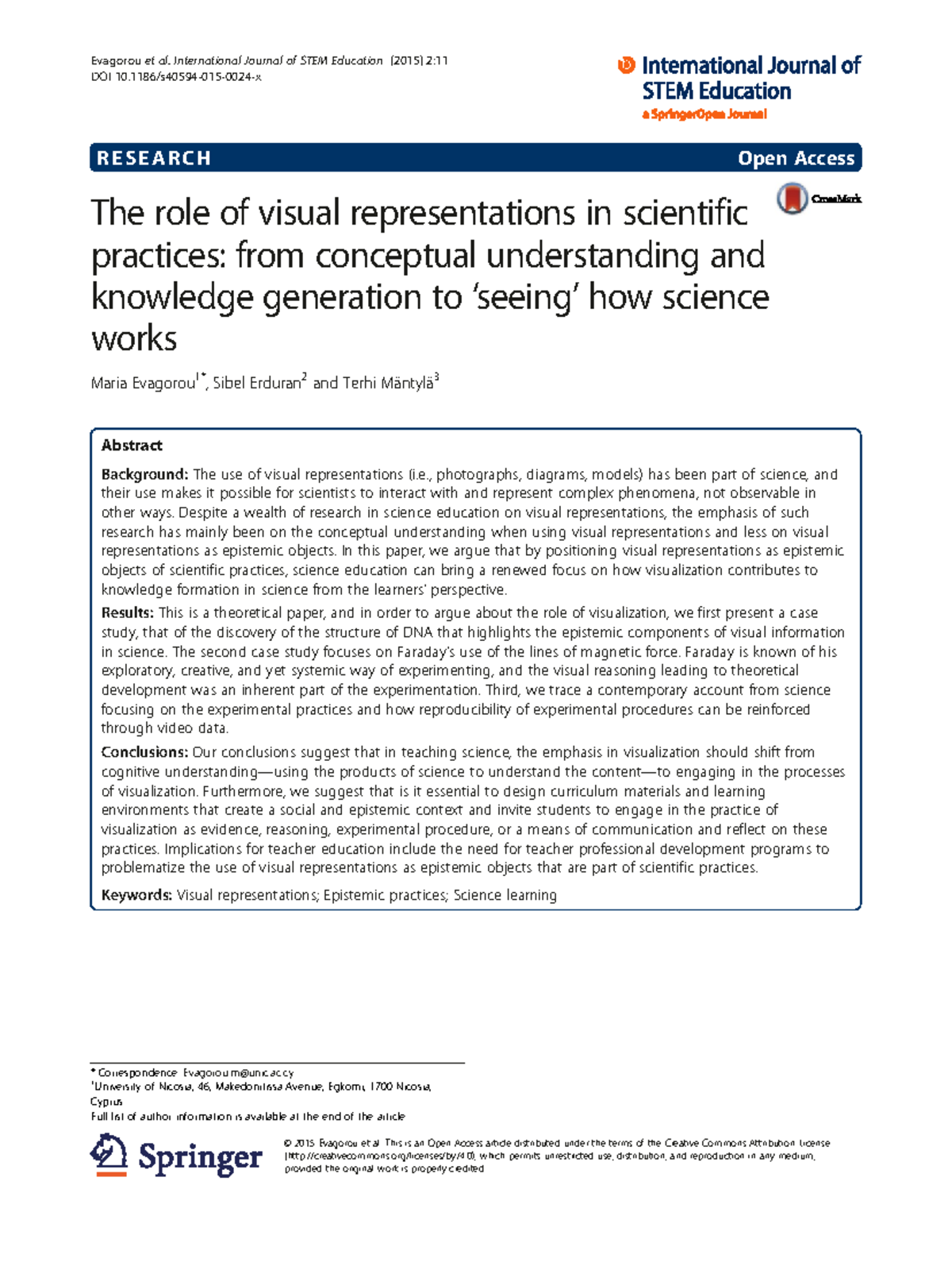 S40594 015 0024 x - R E S E A R C H Open Access The role of visual ...