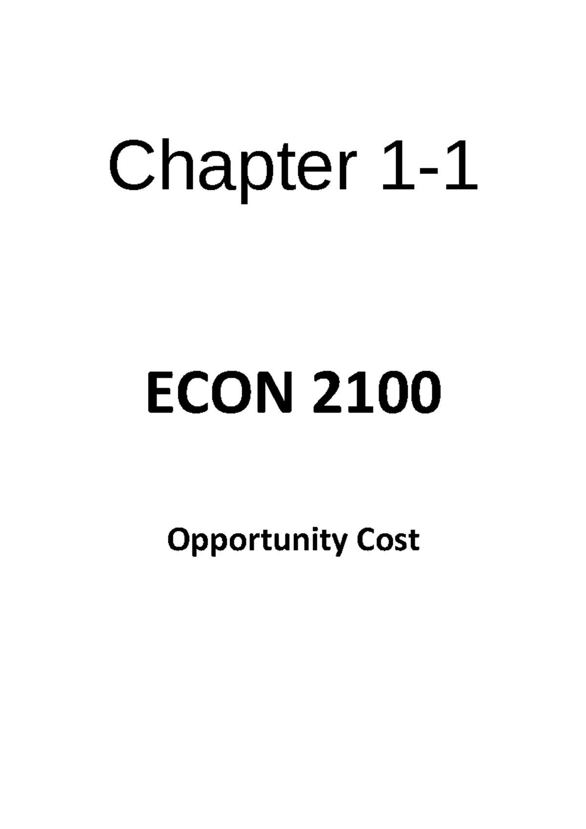 Econ 2100, Microeconomics - ECON 2100 - BCIT - Studocu