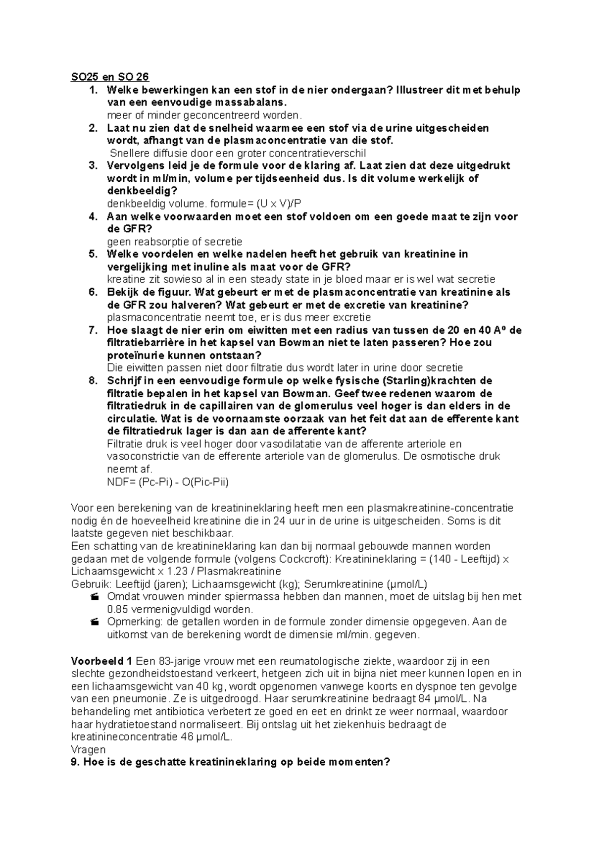 SO25 en SO26 - so 25 +26 - SO25 en SO 26 1. Welke bewerkingen kan een ...