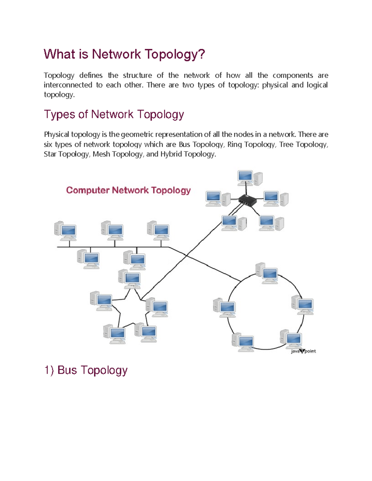 What is Network Topology - What is Network Topology? Topology defines ...
