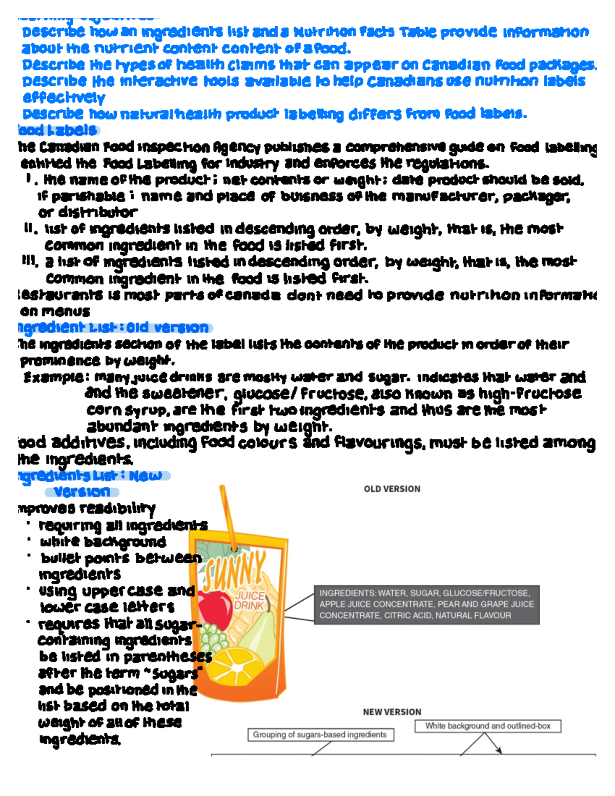 Nutrition Module 7 Notes - 120 - Studocu