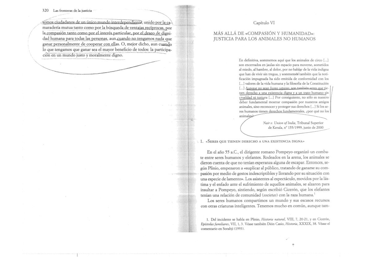 Las Fronteras De La Justicia Martha Nussbaum www.studocu.com