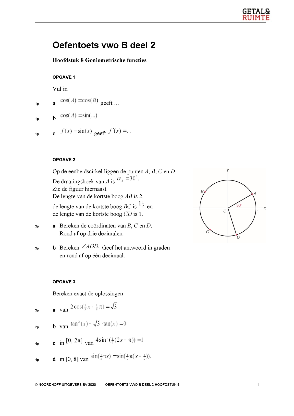 GR12 VB2 H08 Oefentoets - Oefentoets Vwo B Deel 2 Hoofdstuk 8 ...