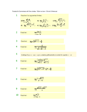 Límites 1 - Trabajo - U2 2C-LIMITES DE FUNCIONES Y CONTINUIDAD ...