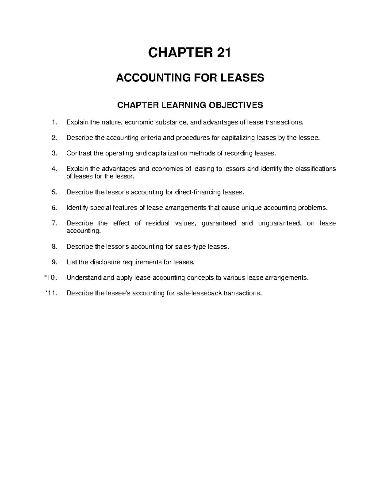 Accounting FOR Leases - Highlighted - CHAPTER 21 ACCOUNTING FOR LEASES ...