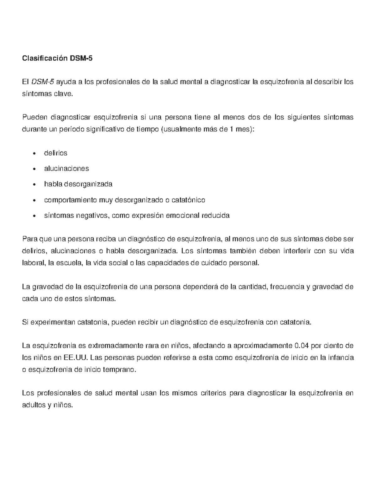 clasificaci-n-dsm-es-la-comparaci-n-del-dsm-iv-y-del-dsm-v
