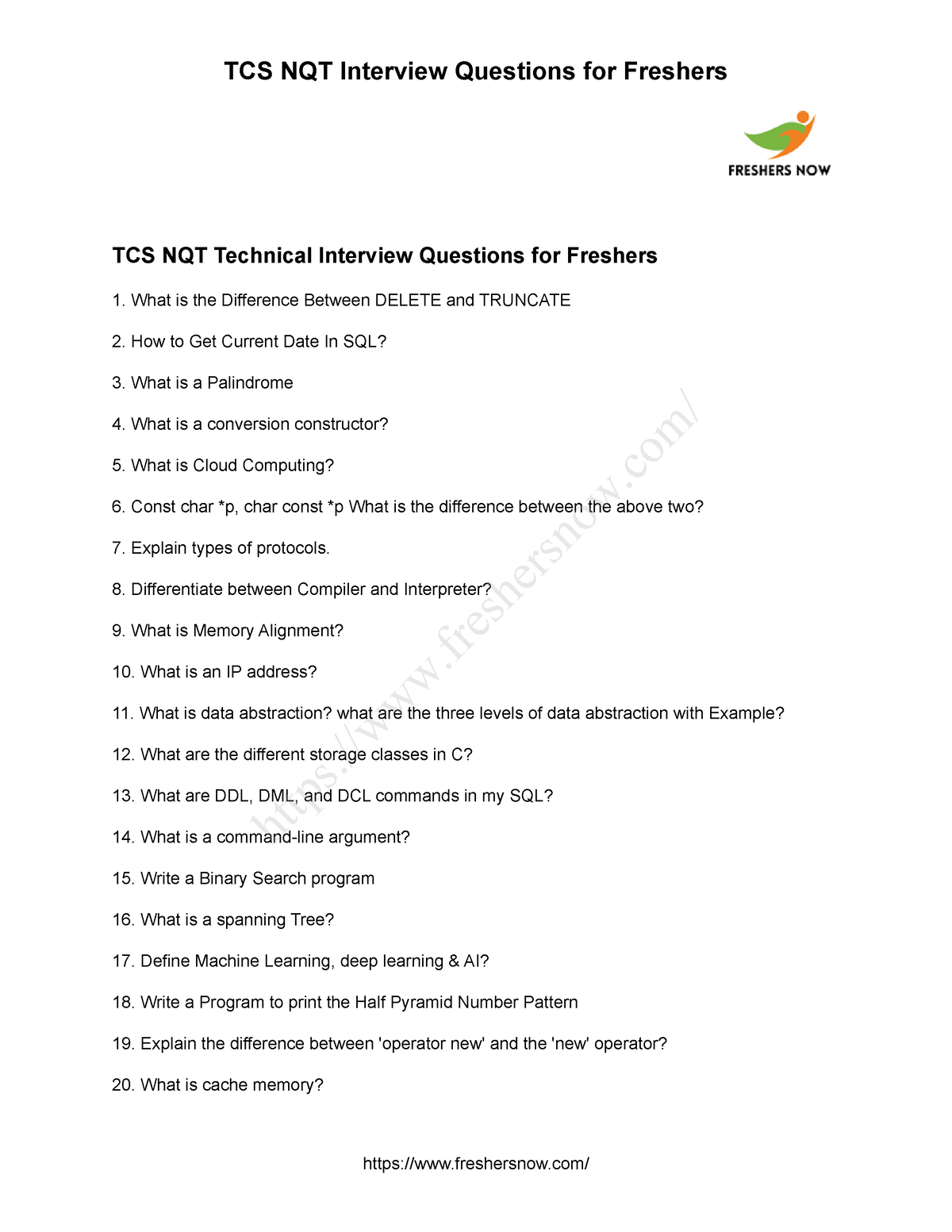 tcs-nqt-questions-for-freshers-tcs-nqt-technical-interview-questions