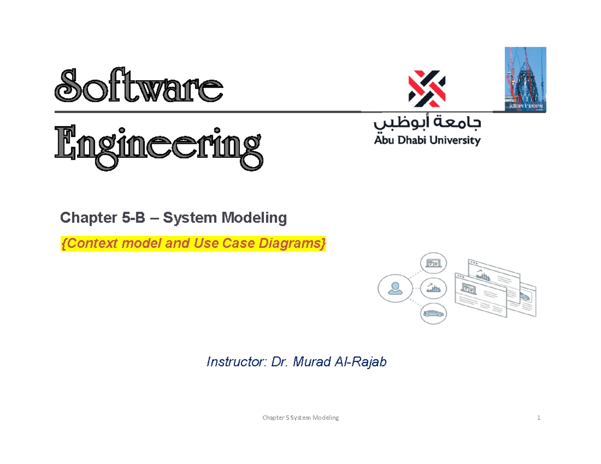 Chapter 05-B System Modeling - Context Model And Use Case Diagrams ...