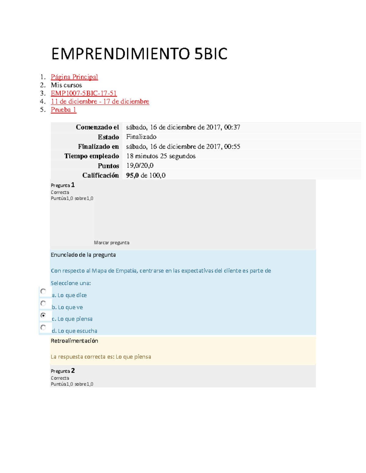 20-08-2023 95% 16-12-2017 Emprendimiento Prueba 1-4 - EMPRENDIMIENTO ...