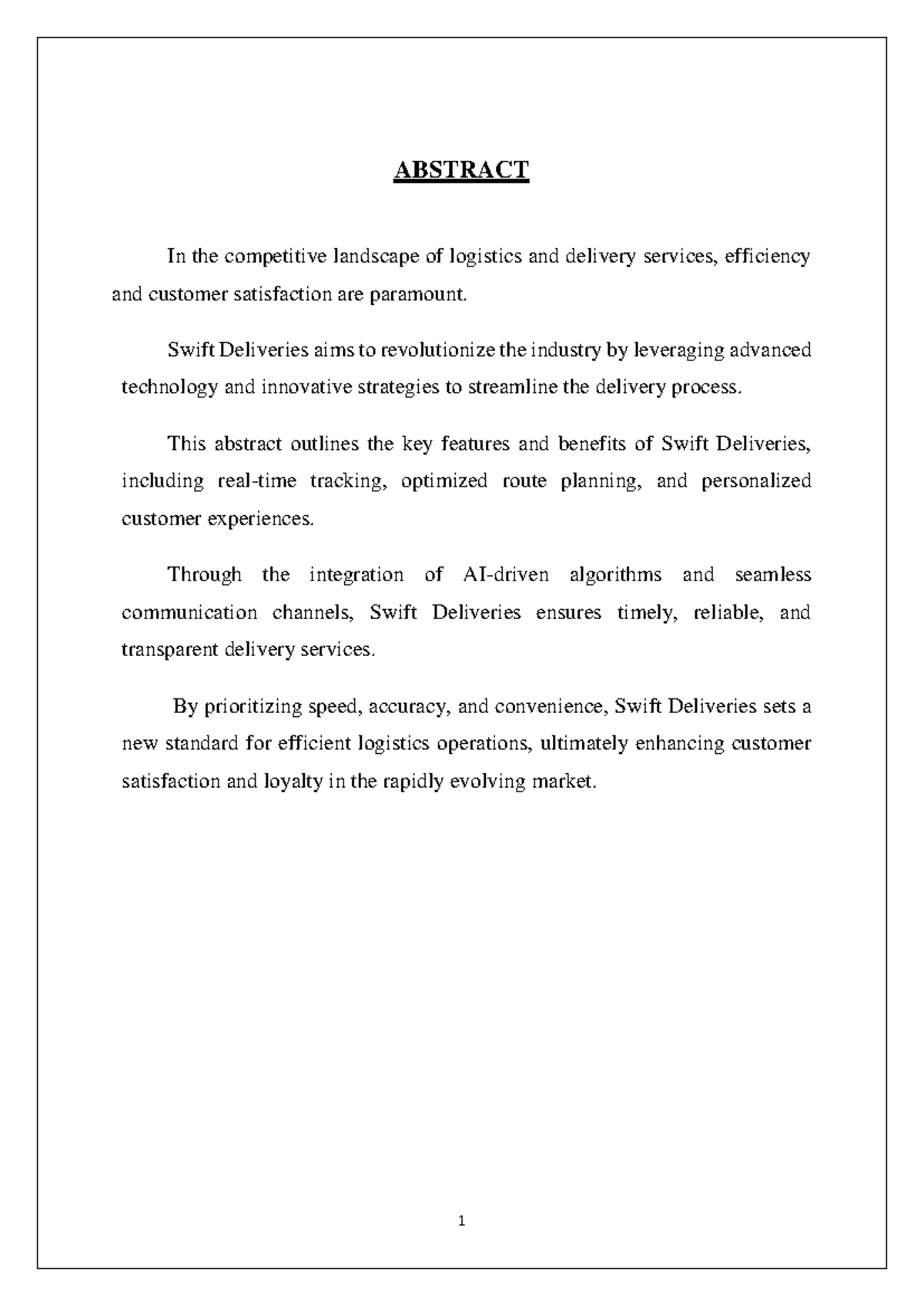 Project - WEB DEVOLOPMENT - ABSTRACT In the competitive landscape of ...
