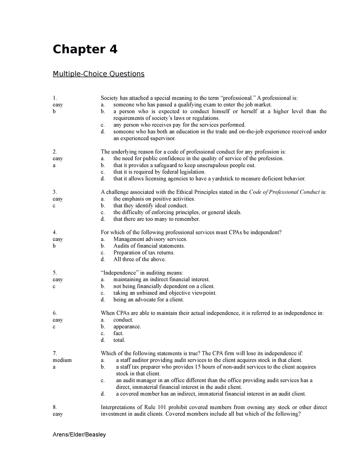 Chapter-04 - for practice materials only - Chapter 4 Multiple-Choice ...