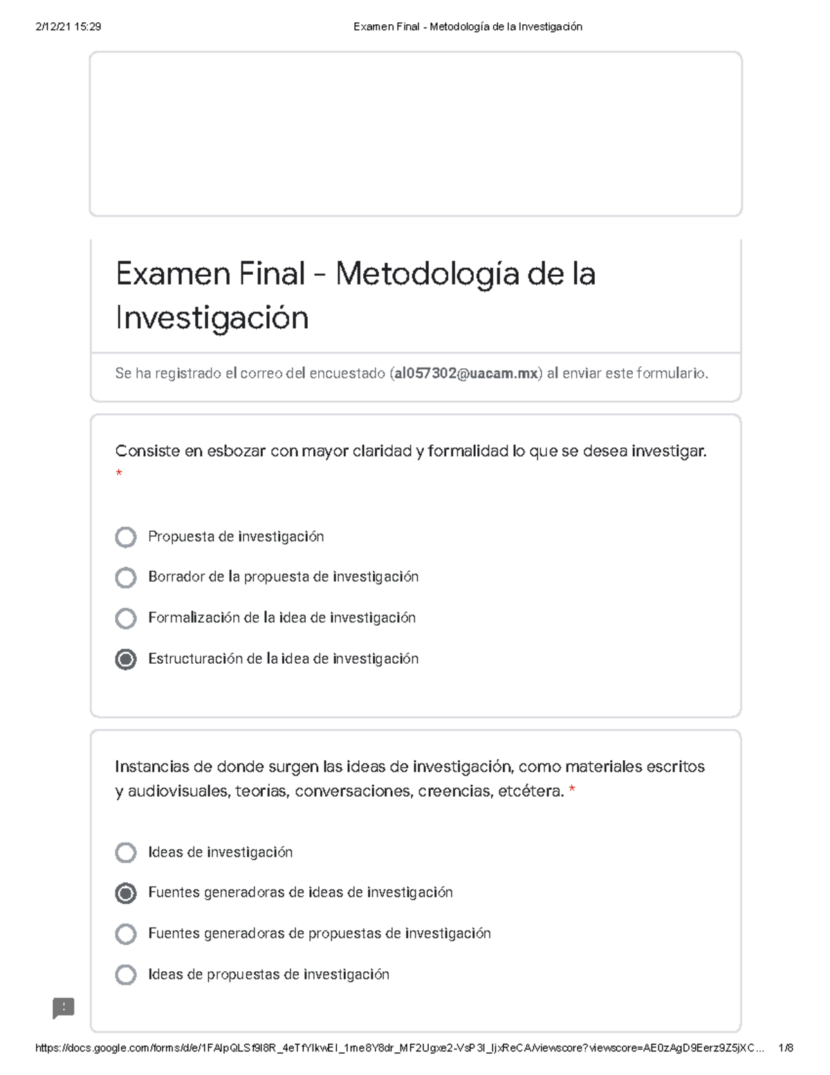 553509777 Examen Final Metodologia De La Investigacion - Propuesta De ...