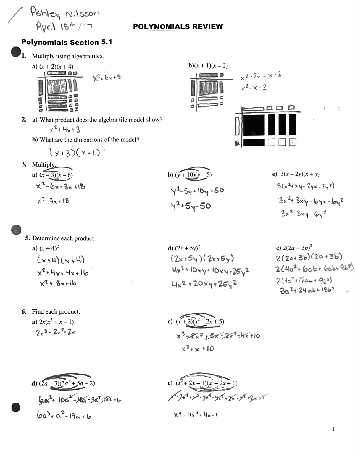 Grade 10 Math Polynomials - Studocu