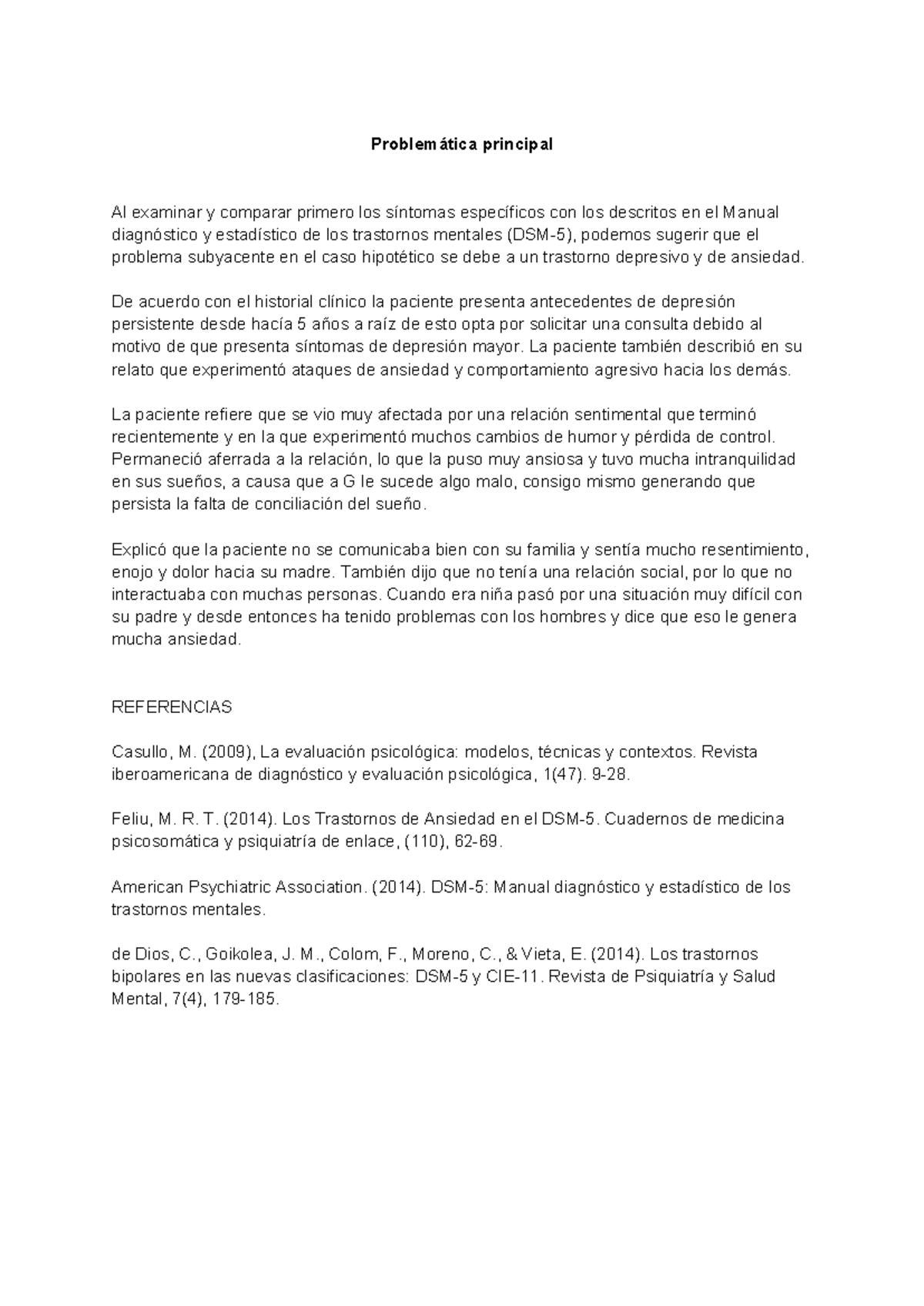 Problemática principal - Act 4 - Problemática principal Al examinar y ...