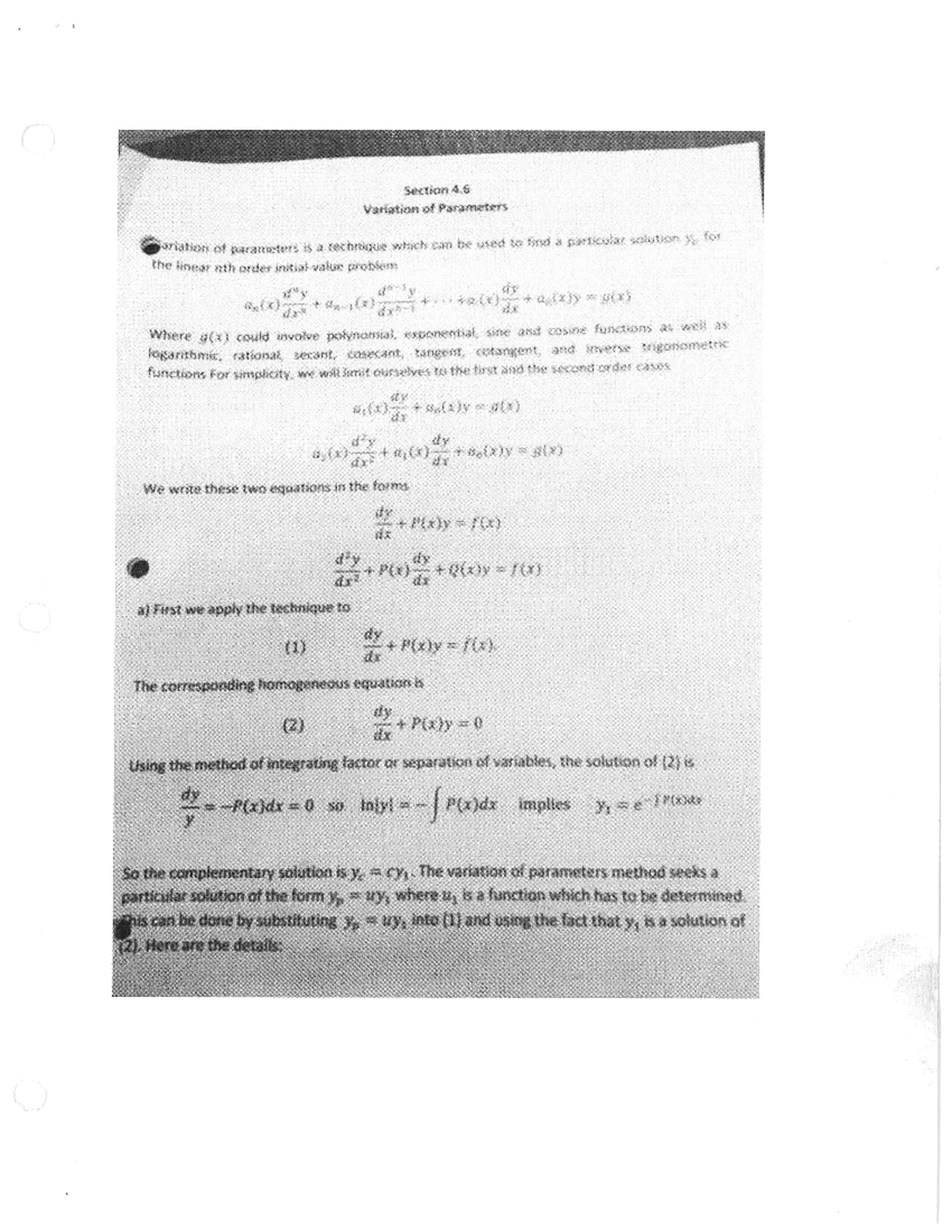 solved-solve-the-differential-equation-by-variation-of-parameters