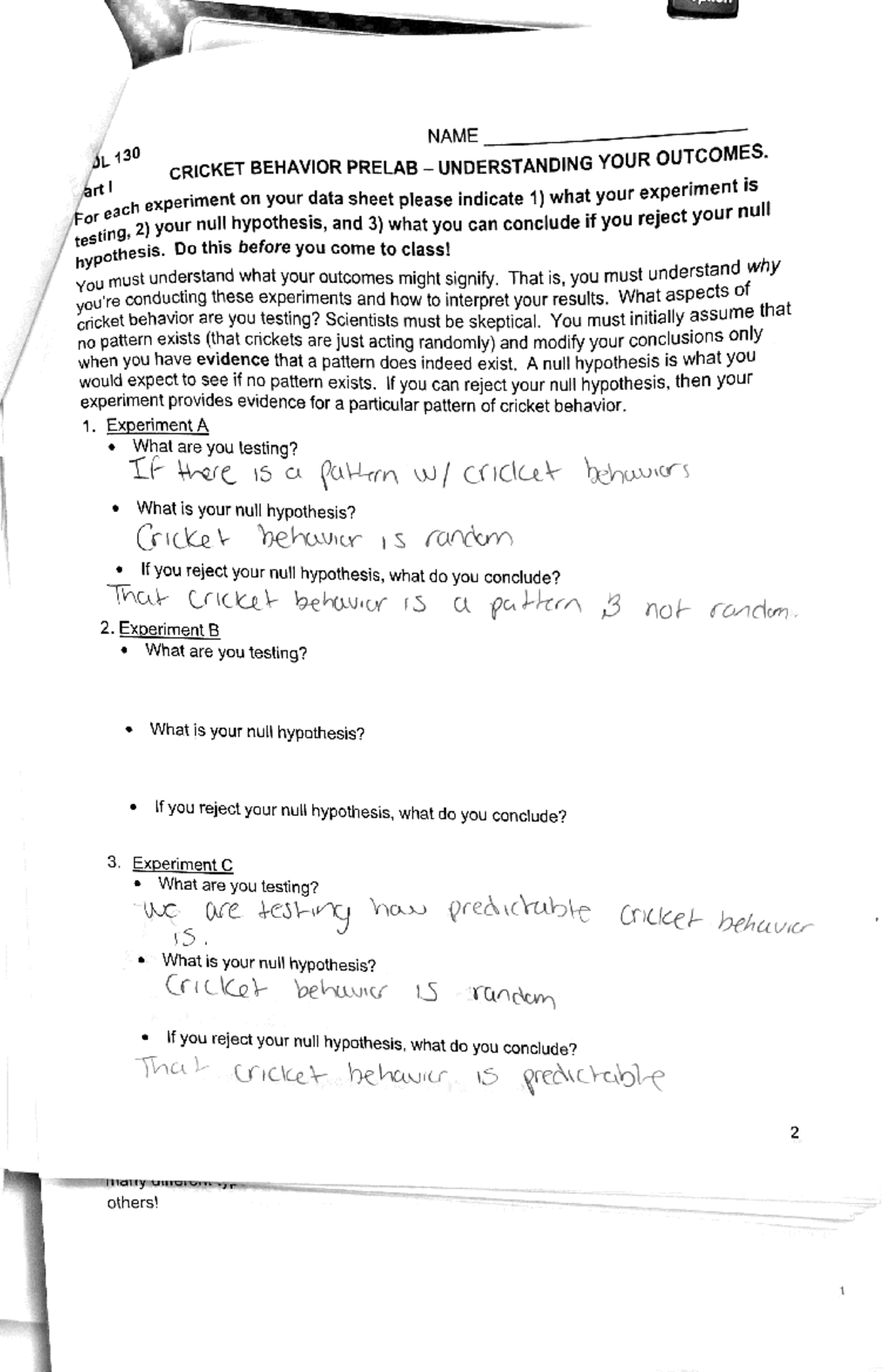 Pre lab 5 prelab BIOL 130 UMDearborn Studocu