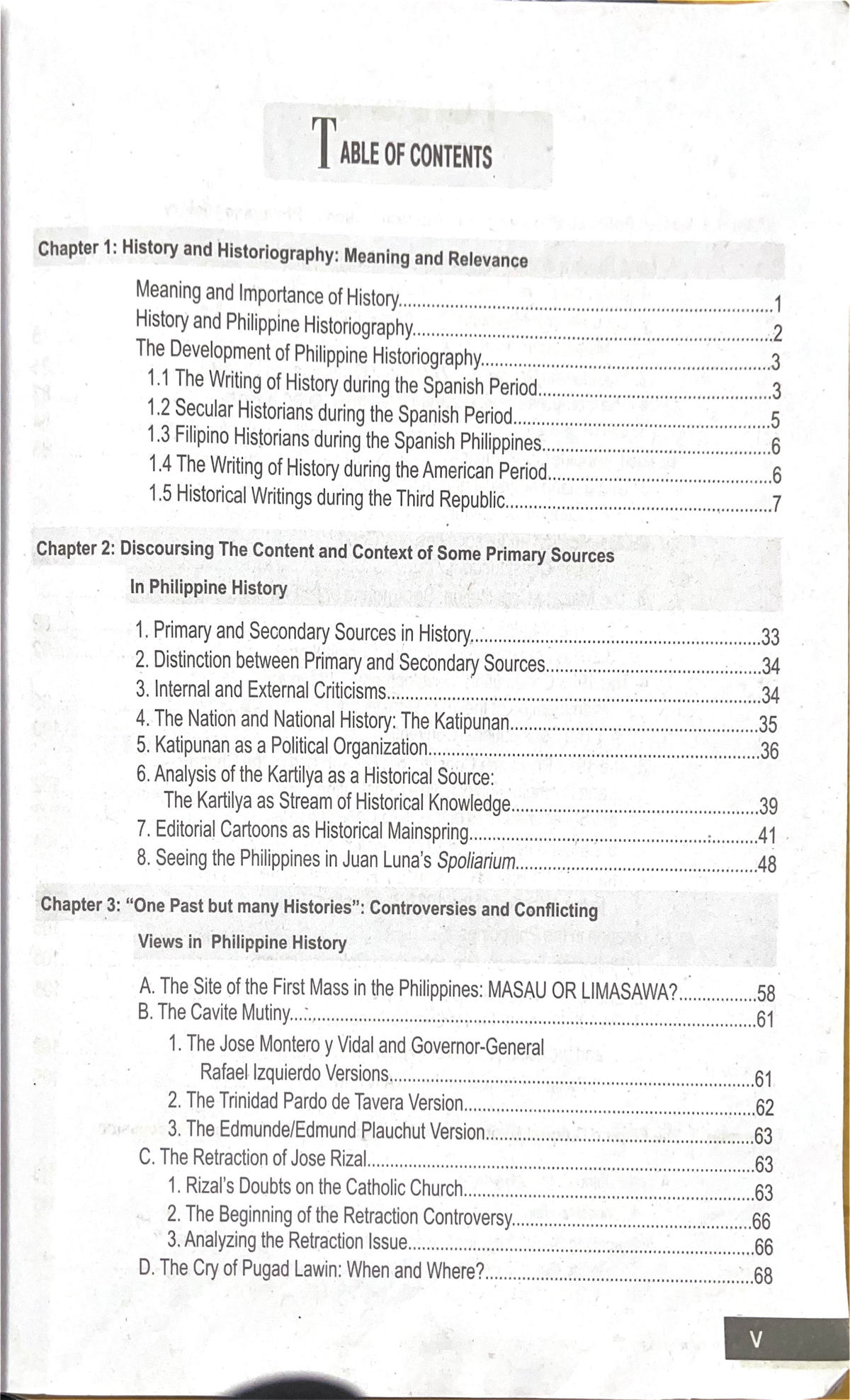 Chapter-2b - Jsjsj - TABLE OF CONTENTS Chapter 1: History and ...