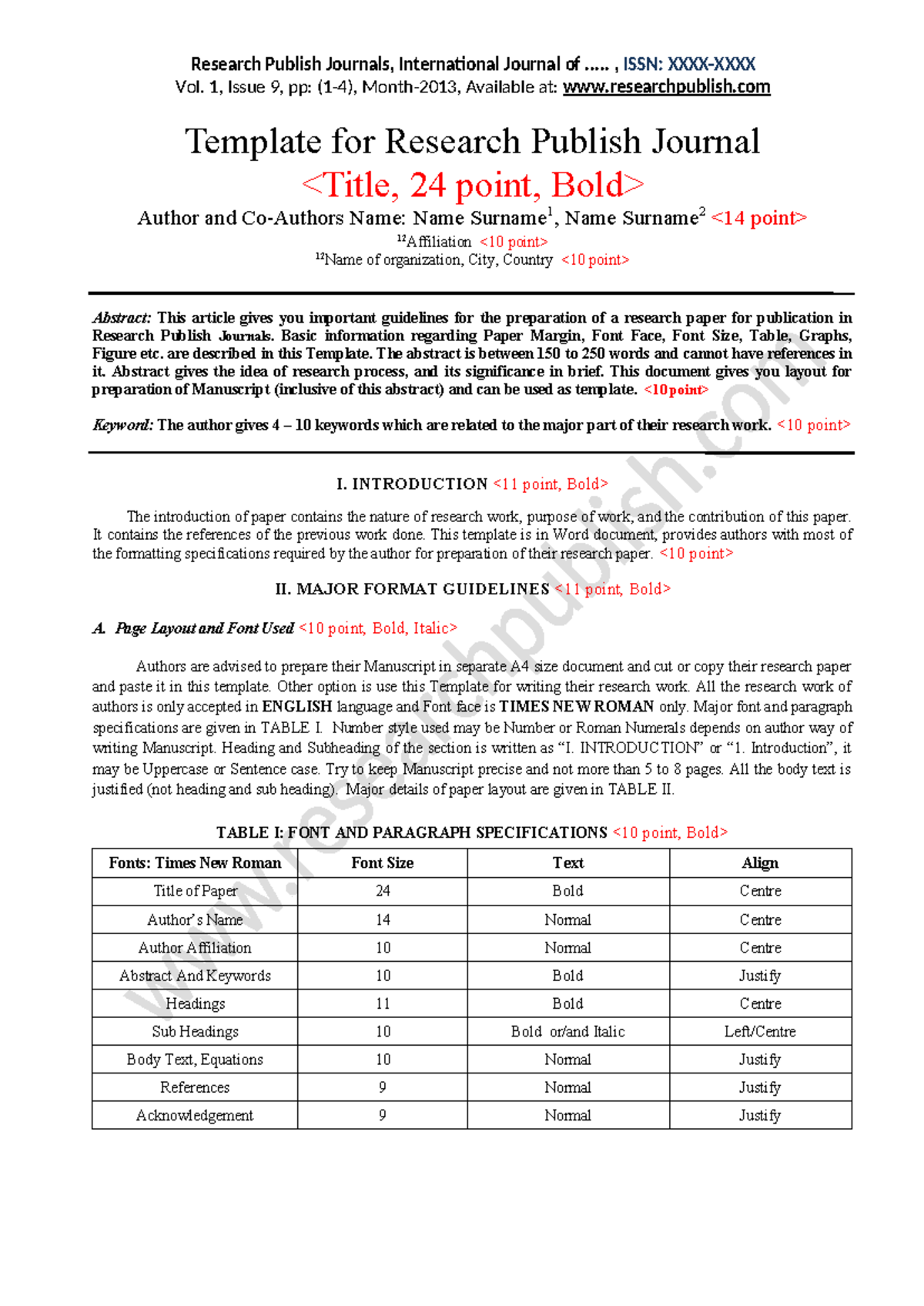 Manuscript-Template - All - Research Publish Journals, International ...