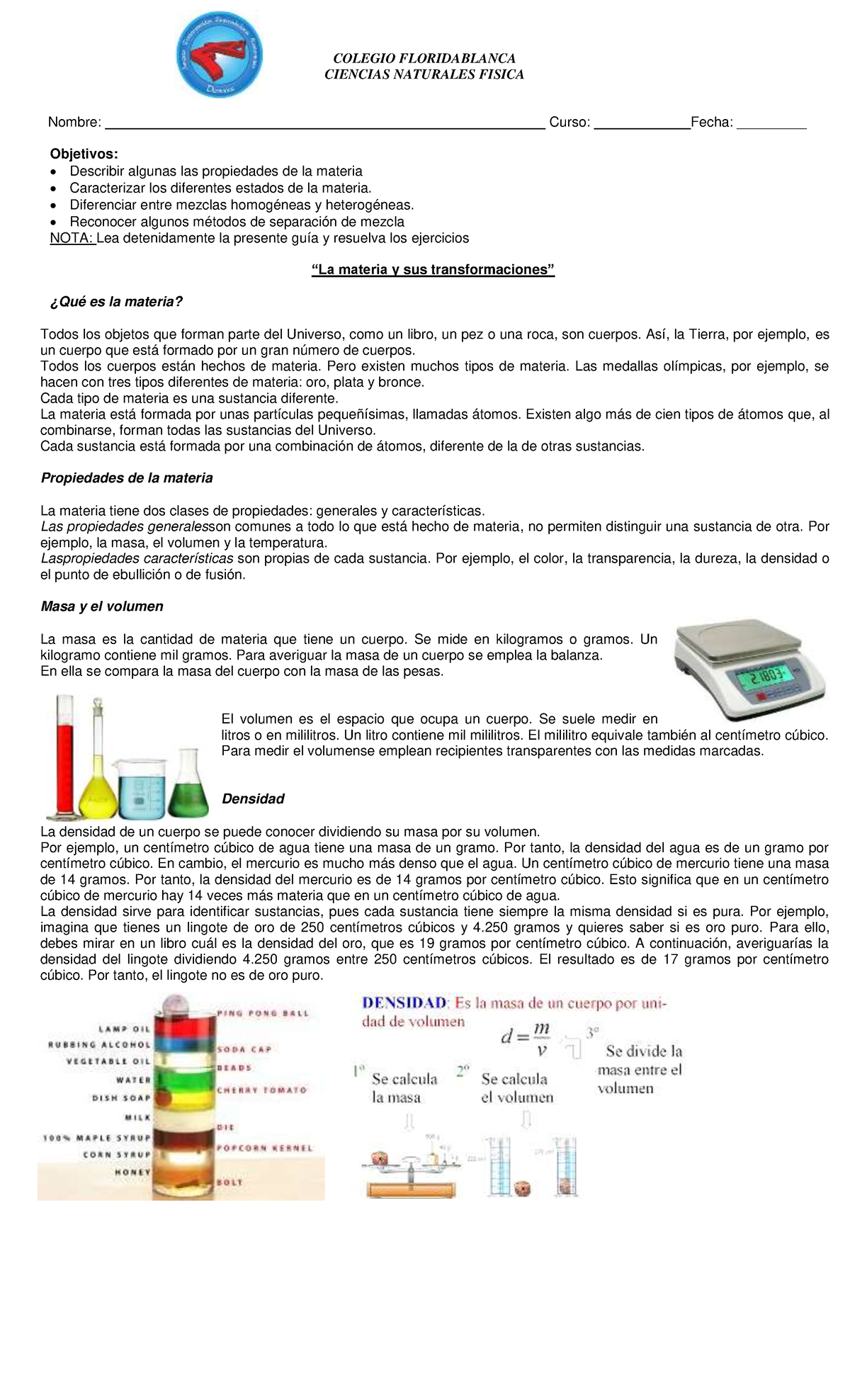 Centimetros Cubicos Y Mililitros Es Lo Mismo Fisica Materia y sus transformaciones de la risa y me dijo que no me  acuerdo de haber - COLEGIO - StuDocu