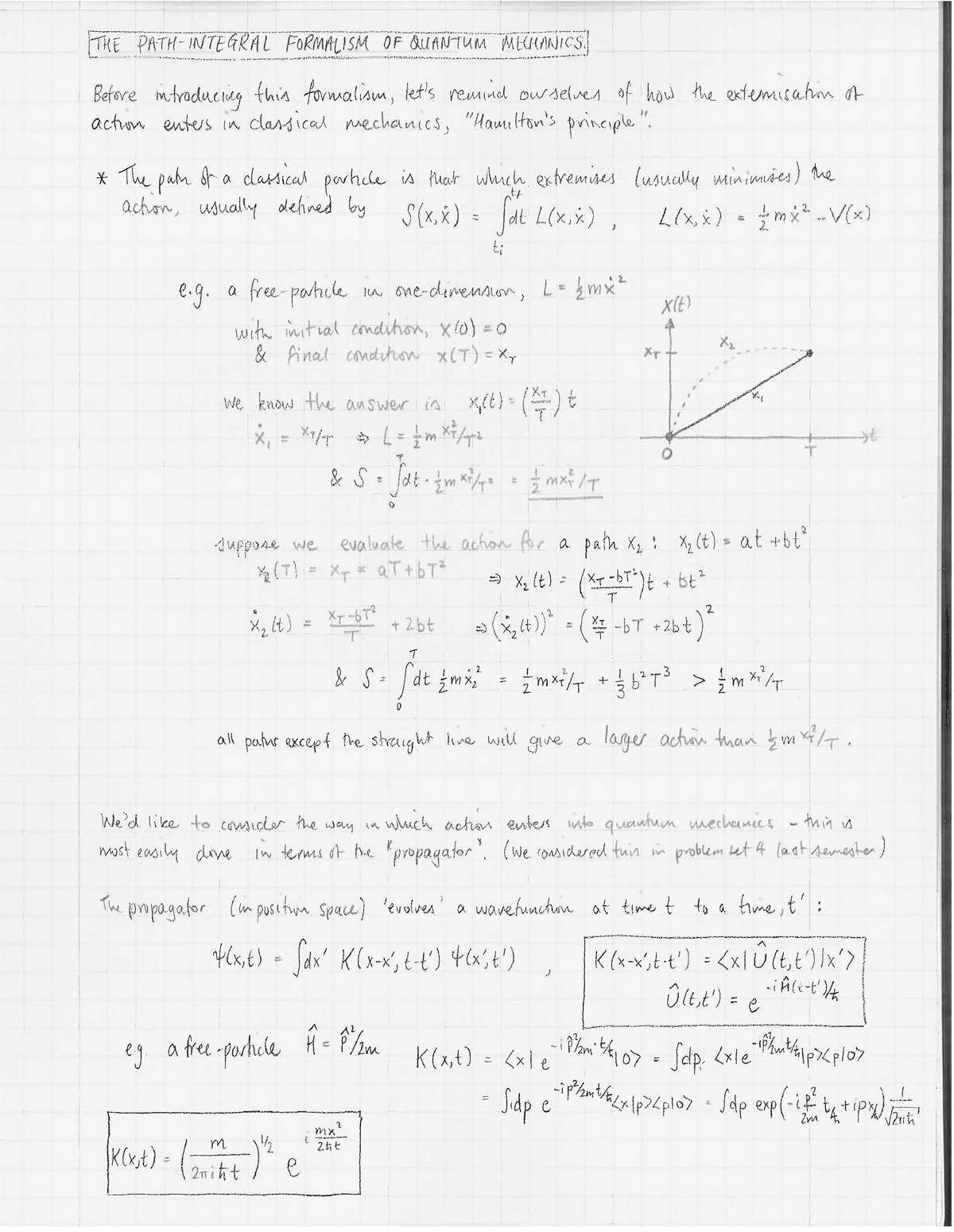 Path Integral Formalism Of Quantum Mechanics Phys 721 Studocu
