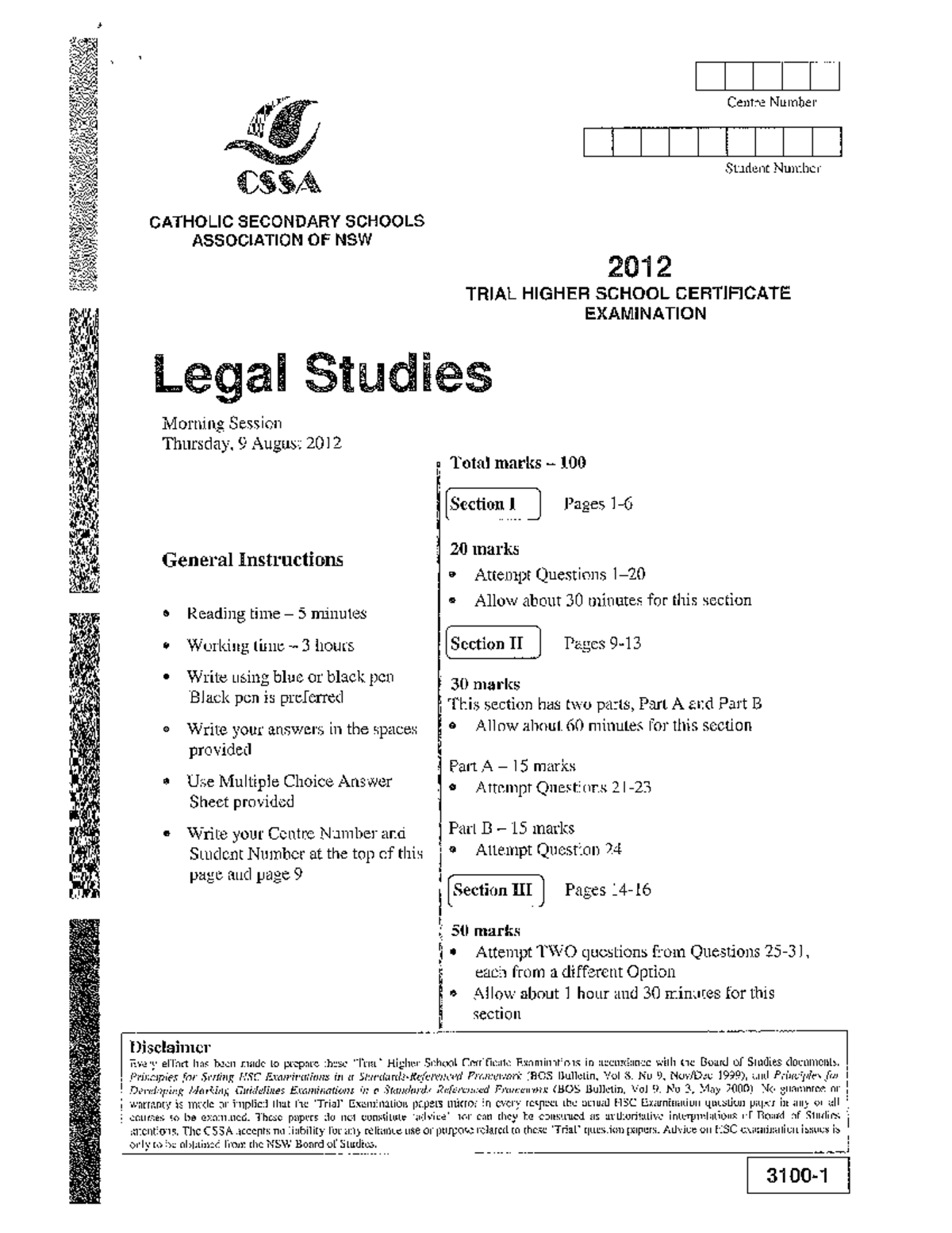 CSSA 2012 - Study materials - English - Studocu