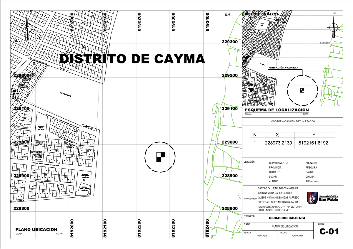 Plano DE Ubicacion Calicata - 3A 3B 4 ####### 7 ####### 6 ####### 5 ...