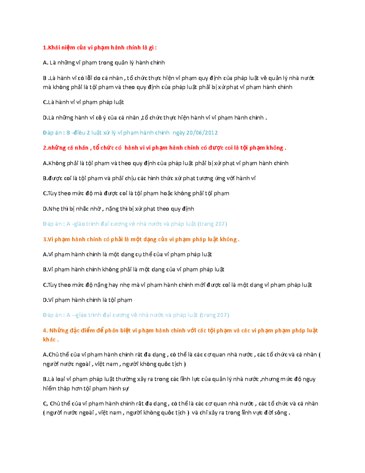 tìm hiểu thêm về các môn học 1ái ni m c a vi ph m hành chính là gì