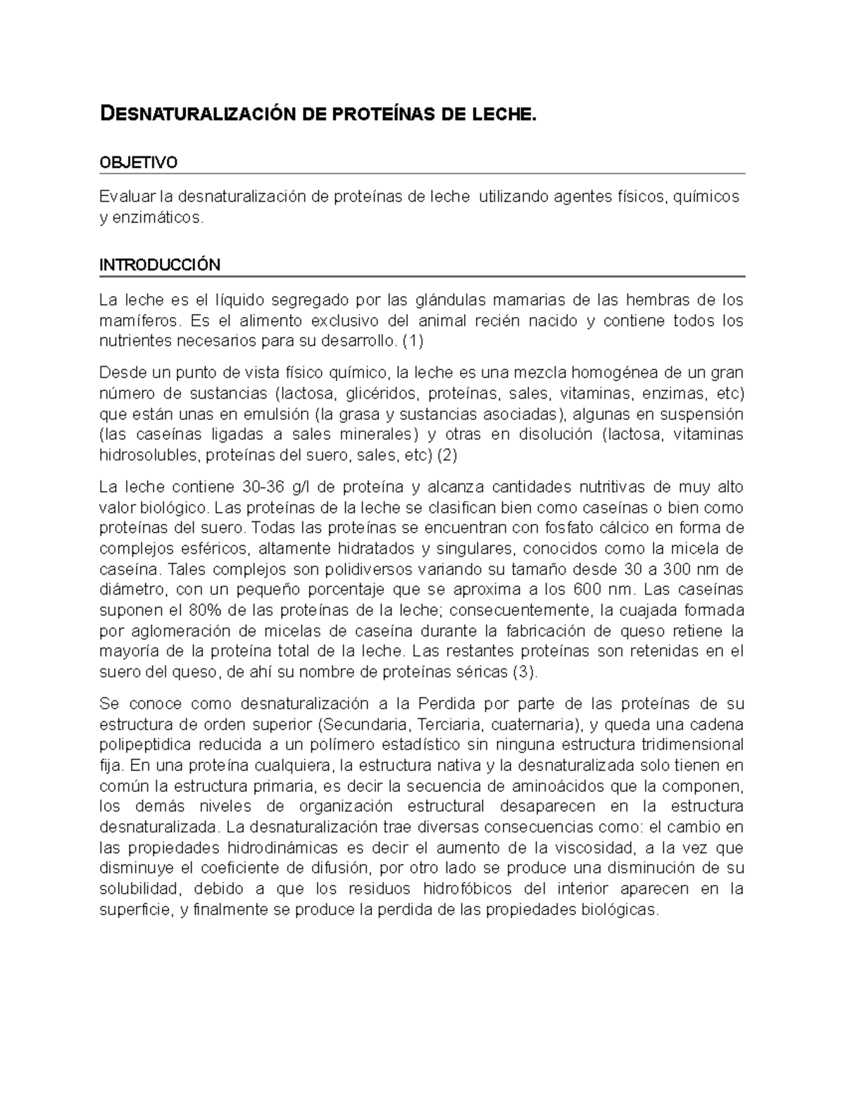 La leche que proteinas contiene