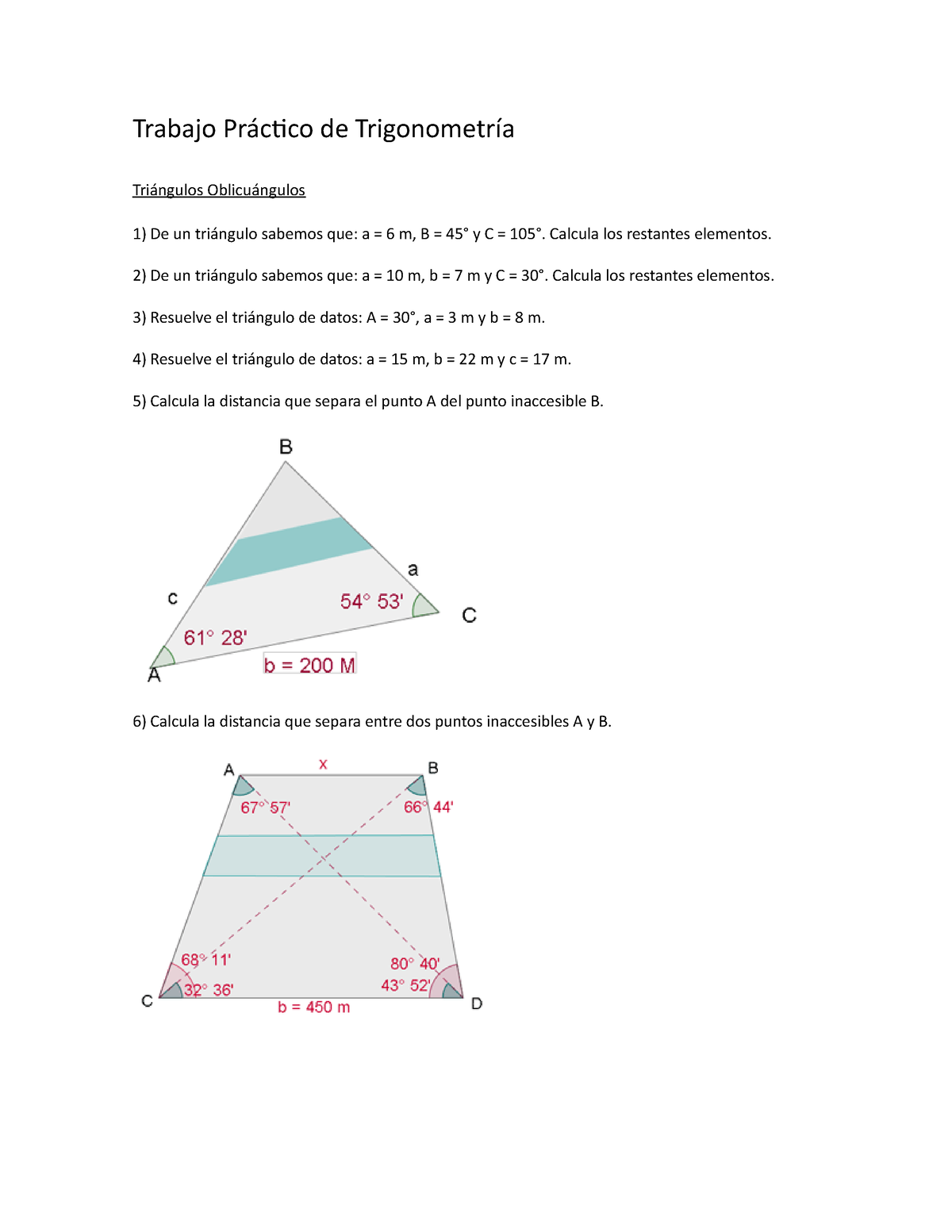 Trabajo Práctico De Trigonometría - Trabajo Práctico De Trigonometría ...