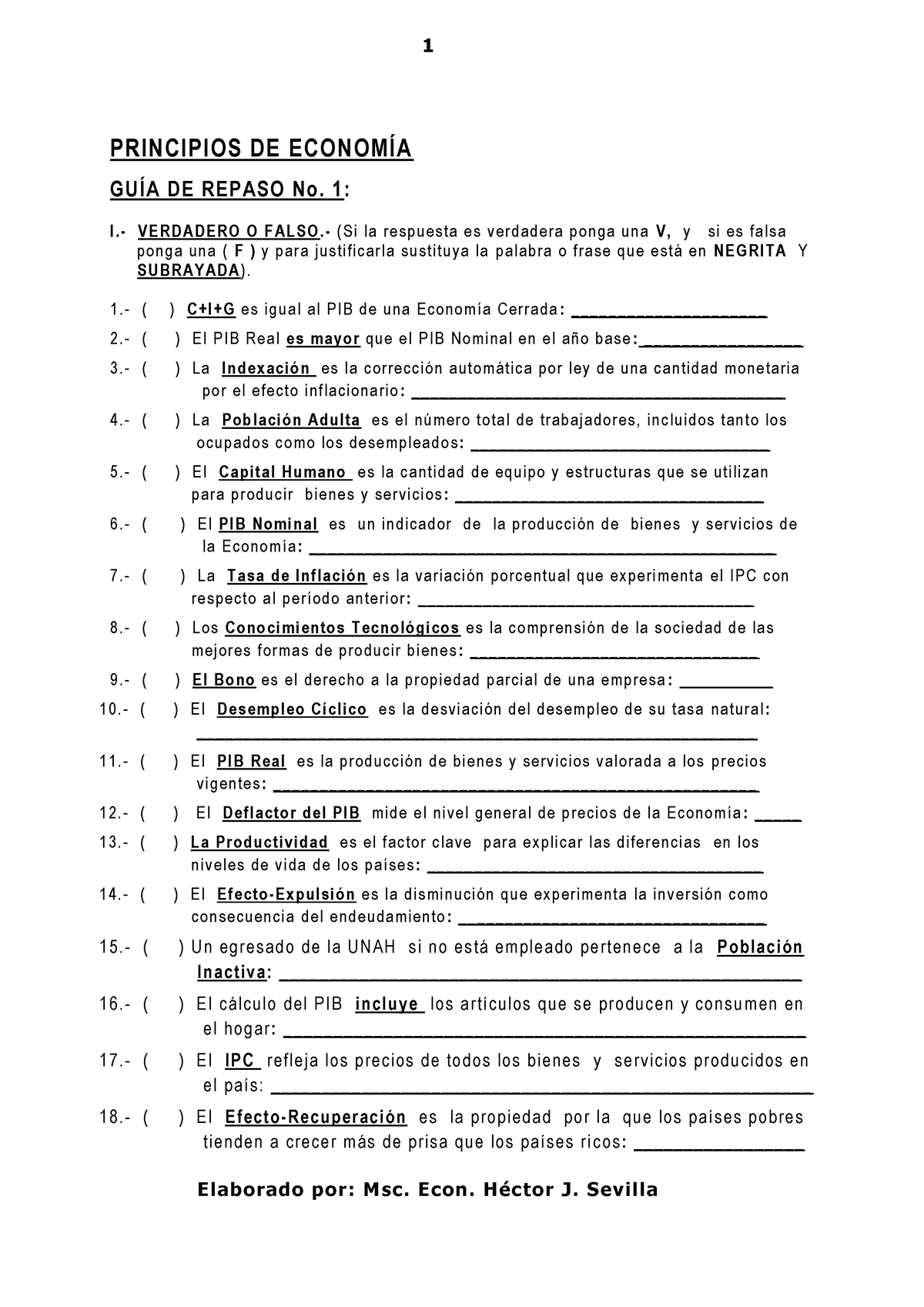 Guía III-Parcial Principios De Economía - PRINCIPIOS DE ECONOMÍA GUÍA ...