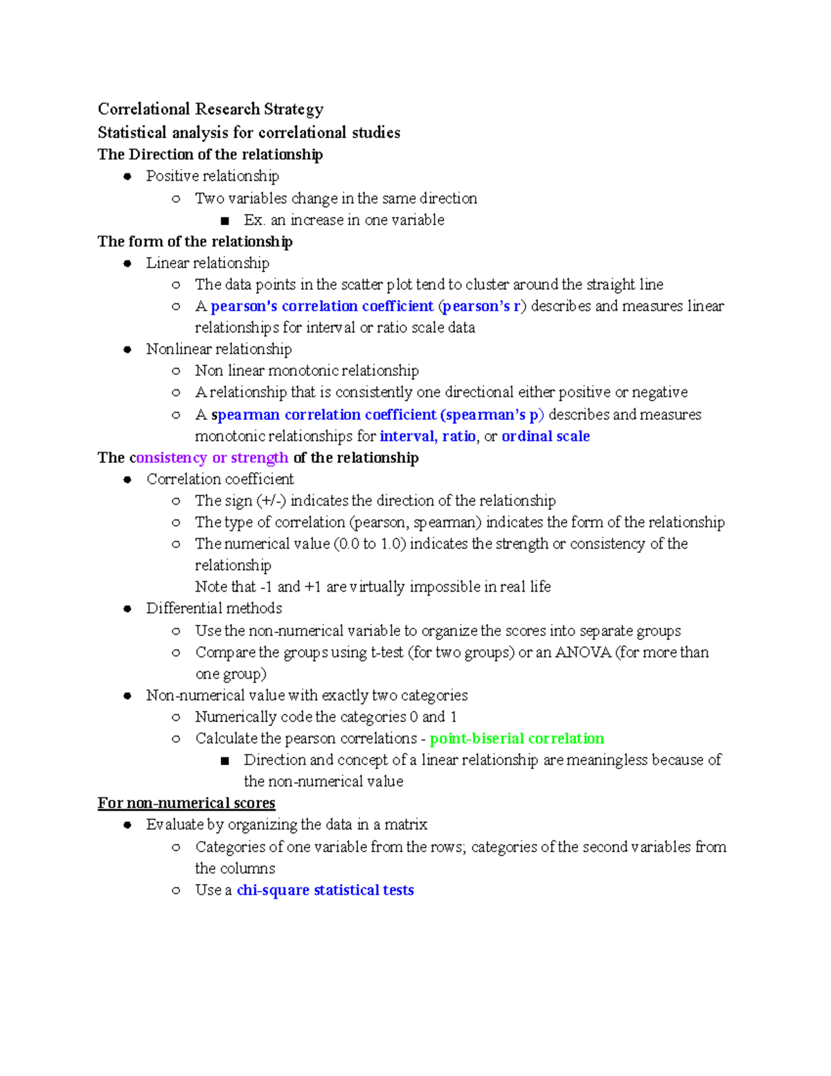 Chapter 12 - Lecture Notes On Correlation Research Strategies Along ...