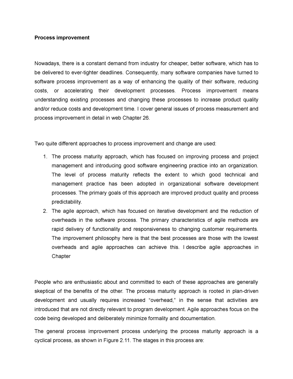 research paper about process improvement