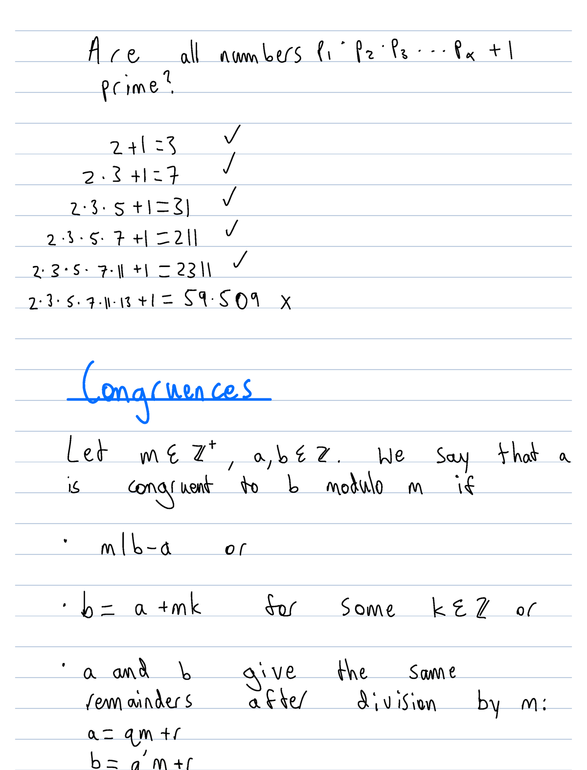 2-2 2088 - Math 2088 Lecture Notes - Are all numbers P Pz Ps Pa 11 ...