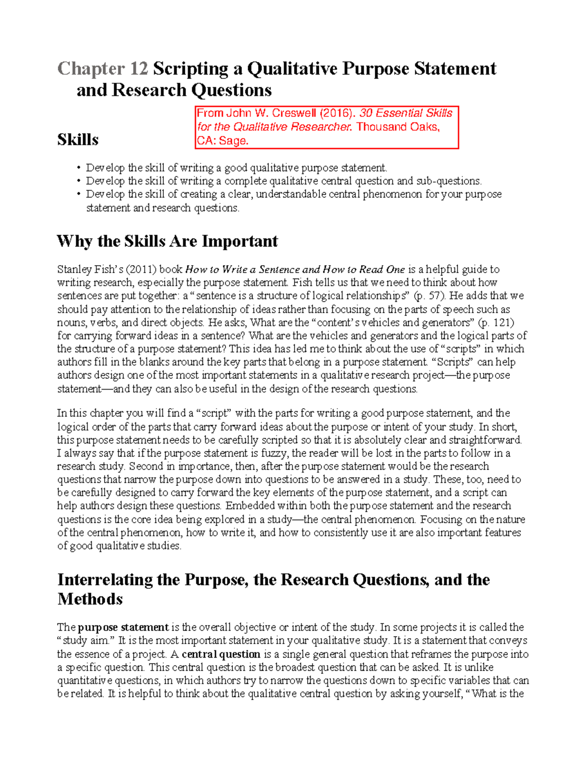 Cresswell-30Essential Skills-Research Questions - Chapter 12 Scripting ...