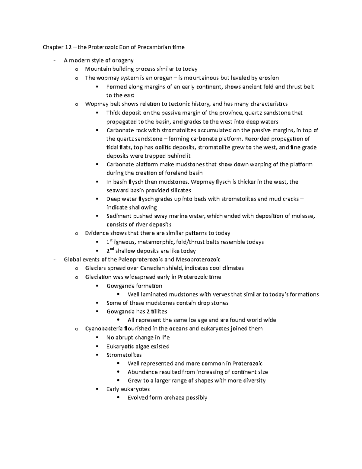 Earth through time reading notes Chapter 12 - Chapter 12 – the ...