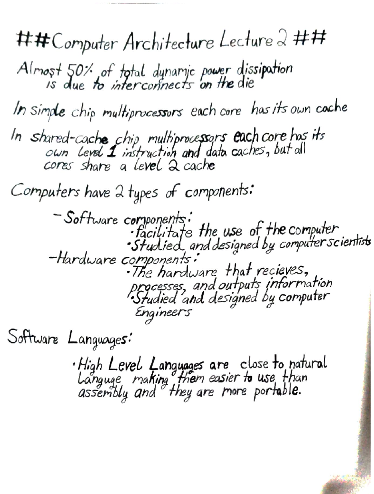 Computer Architecture Lecture 2 - Machine Language: •Instructions 6 ...
