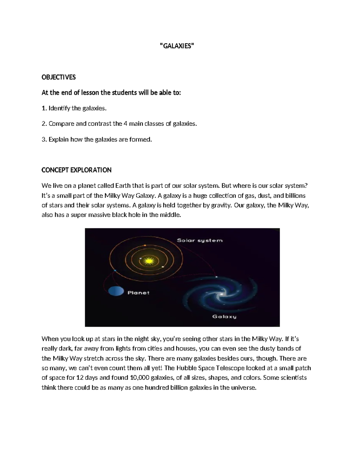 Galaxies-WPS Office - Handout for students who is struggling about the ...