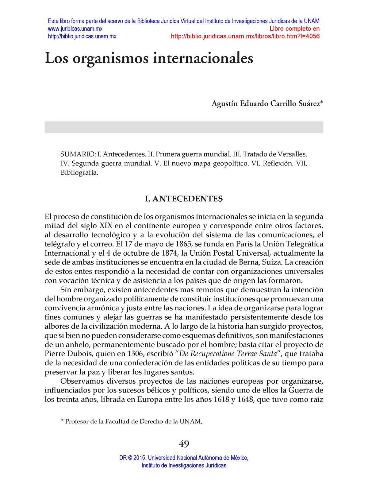 Organizaciones Internacionales - 49 Los Organismos Internacionales ...