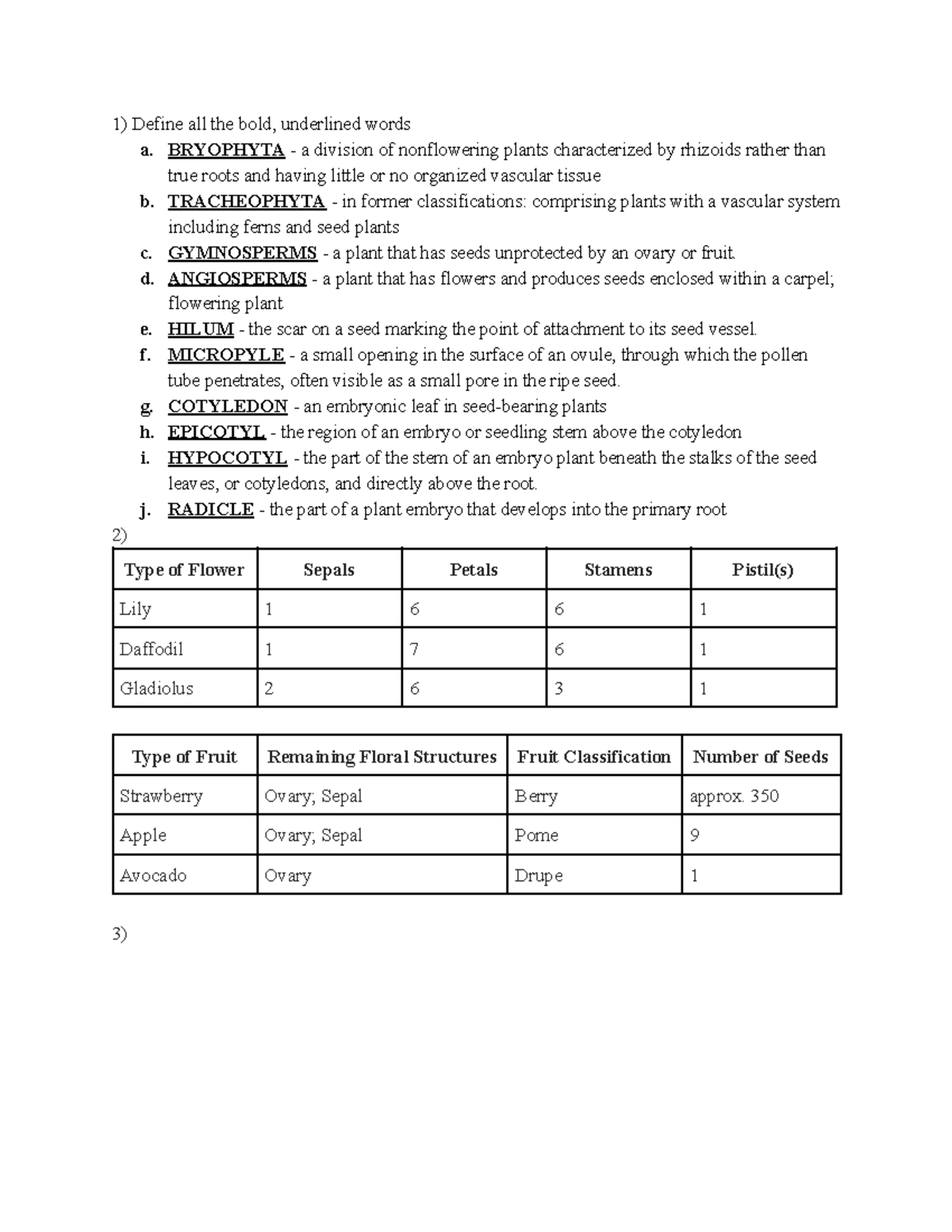 2019fundamentals of biology(biology 100)lab6 Define all the bold
