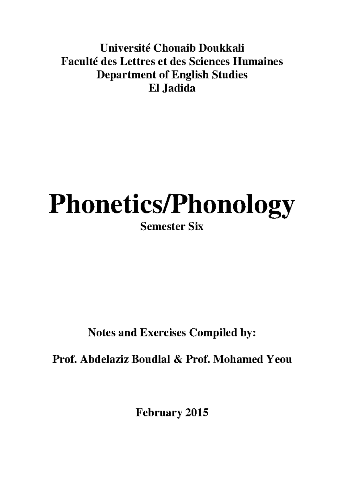 dissertations on phonology